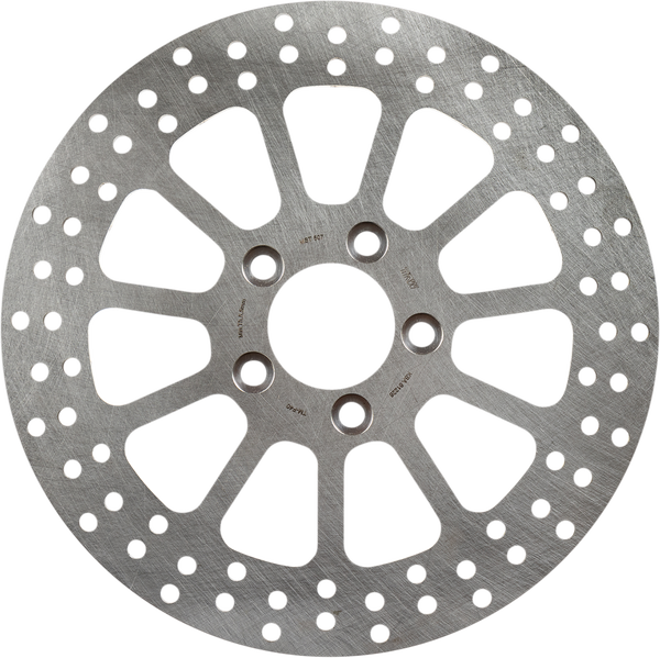 Brake Rotor Fixed Round Silver, Stainless Steel, 1, nordicamoto.ro