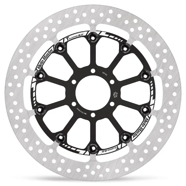 Halo Series T-floater Brake Rotor Silver, Stainless Steel-1
