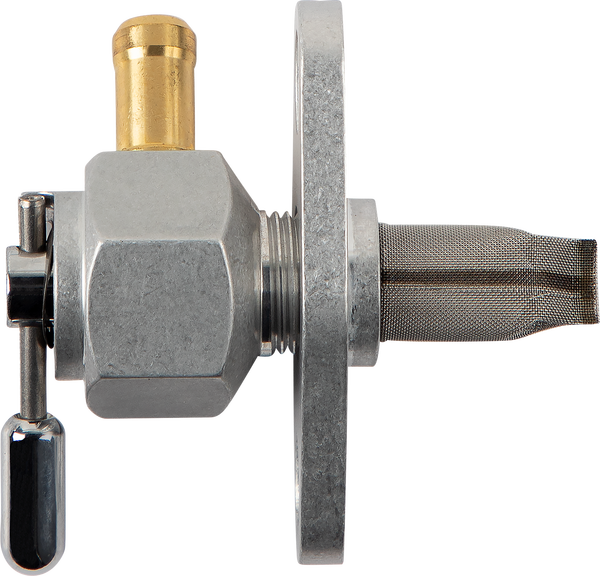 Power-flo Hex Fuel Valve Silver, 1, nordicamoto.ro