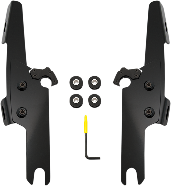 Fats/slim Windshield  Trigger-lock Complete Mount Kit Black, 1, nordicamoto.ro