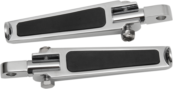 Footpegs With Rubber Inlay Silver, 1, nordicamoto.ro