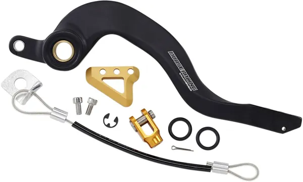 MOOSE RACING Brake Pedal Black, Gold -0