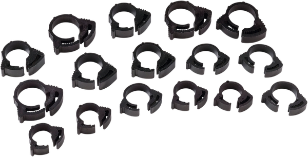 MOOSE RACING Nylon Ratchet Clamps Black -0