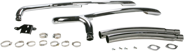 Speedster Swept Exhaust System Black, 1, nordicamoto.ro