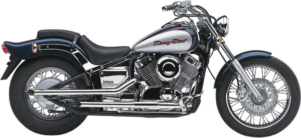 Drag Pipes Exhaust System Chrome, 1, nordicamoto.ro