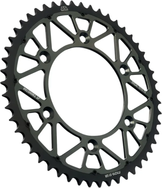 JT SPROCKETS Twinstar Rear Sprocket Graphite 