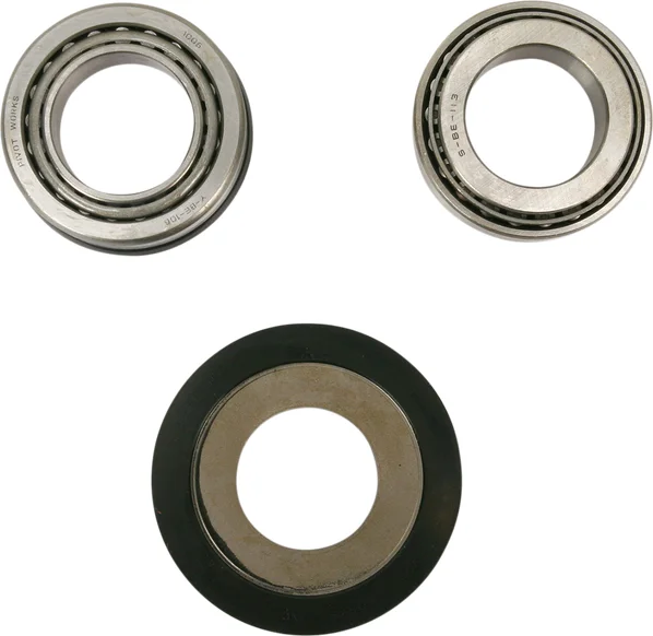 Set de rulmenți pentru coloana de direcție, negru, cromat, 1, nordicamoto.ro