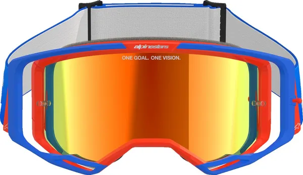 Alpinestars Vision 8 Wordmark Goggle Orange, Blue -2