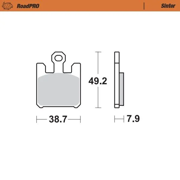 Roadpro Sinder Brake Pad Front-0