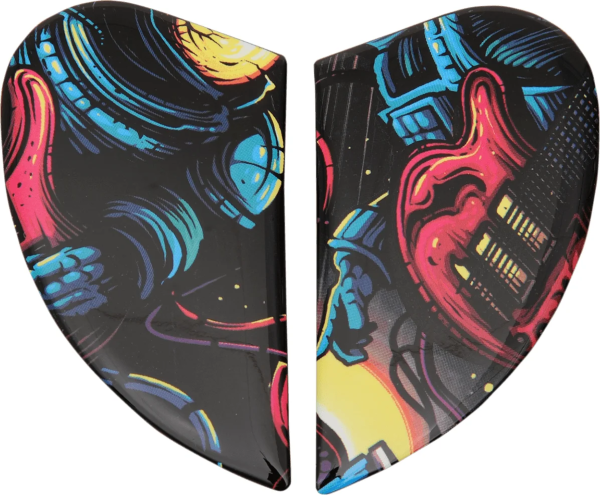Airmada Space Bass Face Side Plate Kit Black, Blue, Red ONE SIZE, 1, nordicamoto.ro
