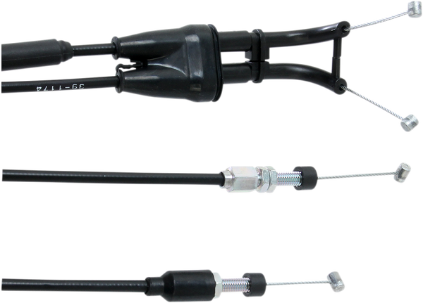 MOOSE RACING Black Vinyl Throttle Cable Black, 5, nordicamoto.ro