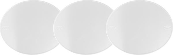 Oval Number Plate White
