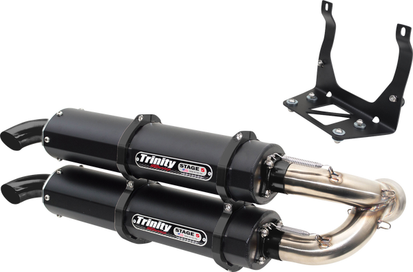 Stage 5 Dual Slip-on Muffler Black, 1, nordicamoto.ro