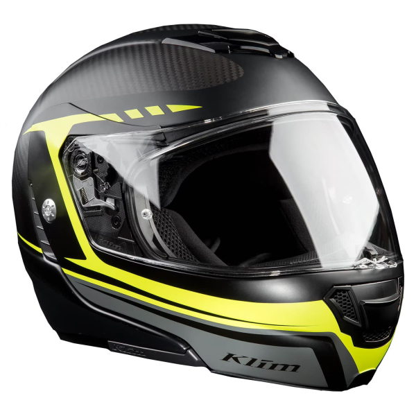 Cască Modulară Klim TK1200 Karbon ECE/DOT Gloss White-37