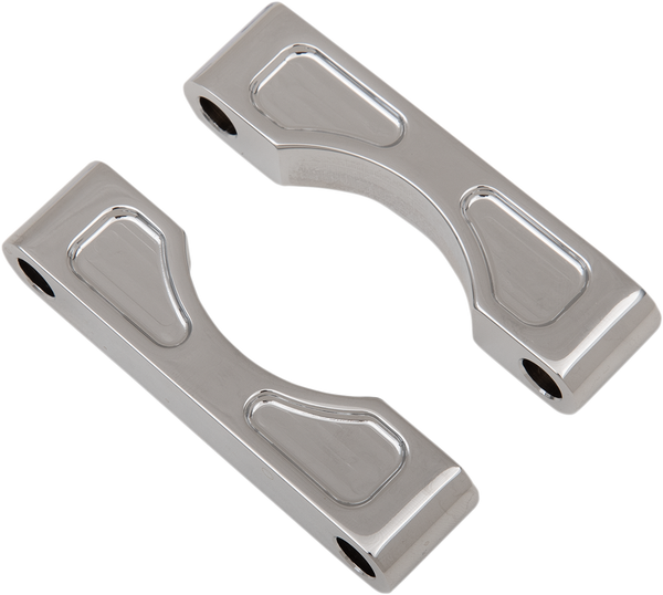 Tire Hugger Front Fender Mounting Block Chrome, 1, nordicamoto.ro