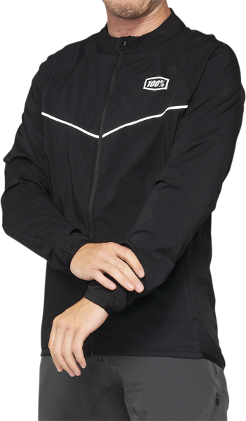 Windbreaker Corridor Bicycle Jacket Black -0