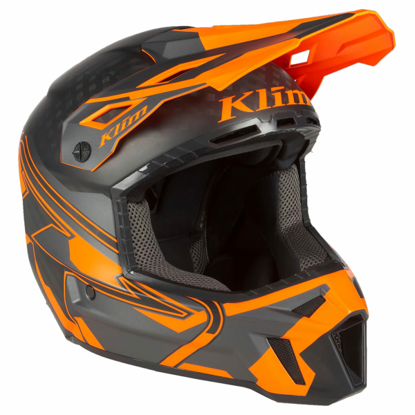 Casca Snowmobil Klim F3 Carbon Pro ECE Ascent Black - Asphalt-3