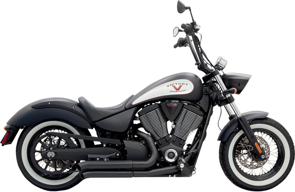 Pro-street Exhaust System Black, 2, nordicamoto.ro