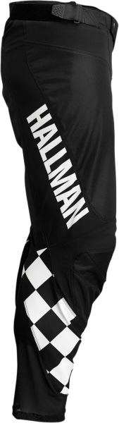 Pantaloni Thor Differ Black/White-2