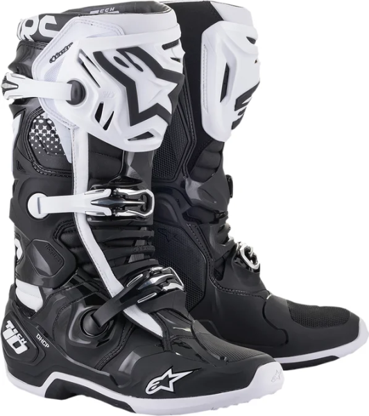 Cizme Alpinestars Tech 10 Black/ White 48, 1, nordicamoto.ro