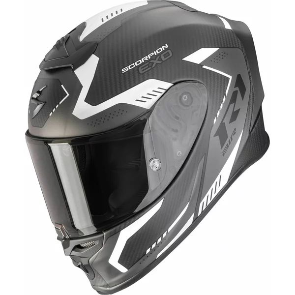 Casca integrala sport SCORPION EXO-R1 EVO CARBON AIR PROPEL S Negru/Rosu, 7, nordicamoto.ro
