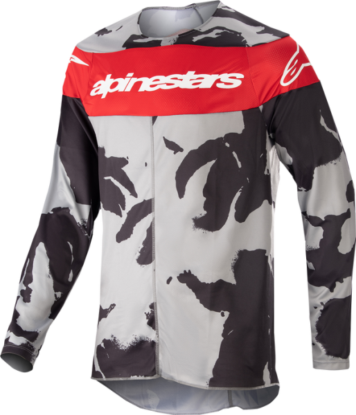 Tricou Copii Alpinestars Racer Tactical Camo Grey/Yellow-0