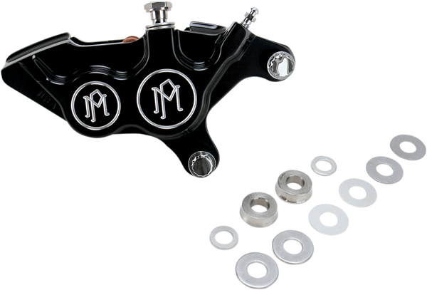 Four-piston Differential-bore Caliper Black, Matte, Aluminum, 2, nordicamoto.ro