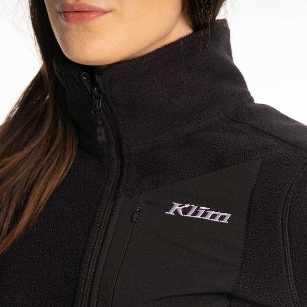 Geaca Dama Klim Darby Canyon Fleece Reflecting Pond - Milky Blue-19