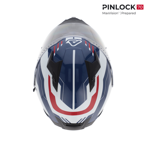 Casca Acerbis X-Way Graphic White/Blue/Red-5