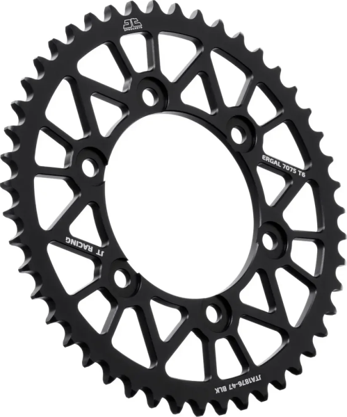Pinion spate din aluminiu Racelite, negru , 1, nordicamoto.ro