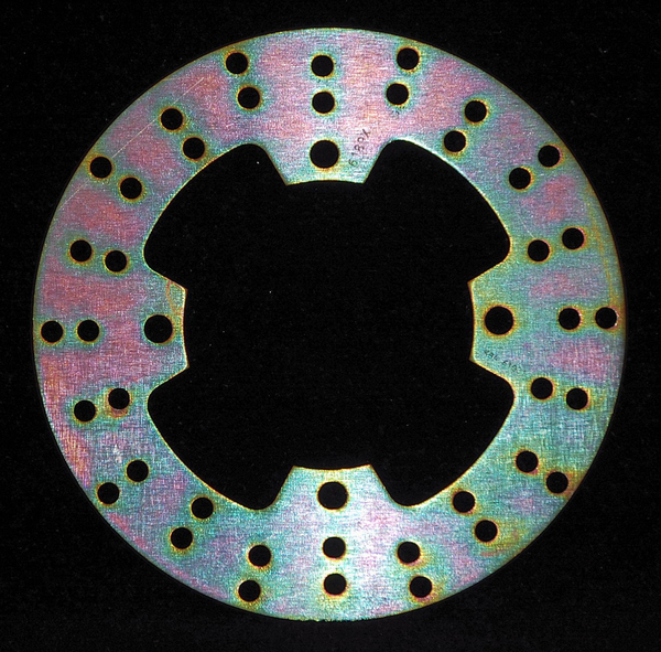 Round D-series Fixed Offroad Brake Rotor Silver, Zinc, 1, nordicamoto.ro