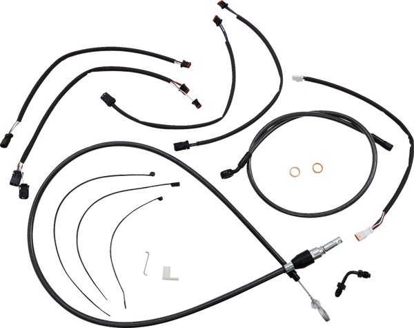 Black Pearl Designer Handlebar Installation Kit Black, 1, nordicamoto.ro