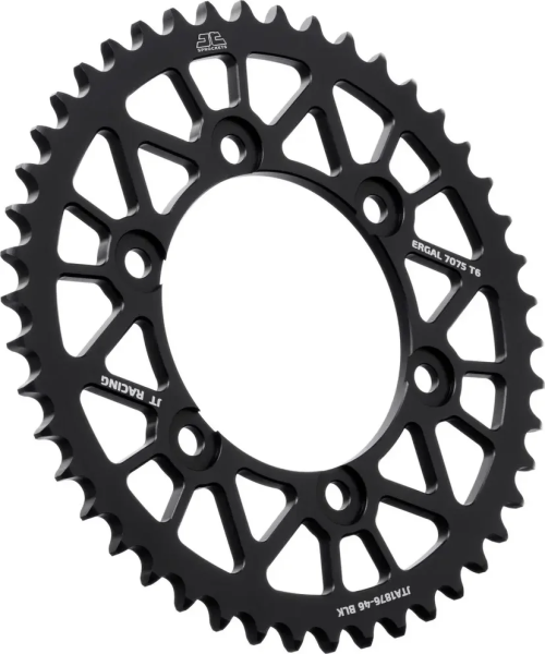 Pinion spate din aluminiu Racelite, negru , 1, nordicamoto.ro