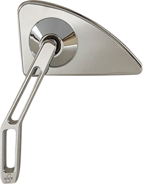 Mini Mirror W/v2 Cut-out Stem Silver, Chrome, 3, nordicamoto.ro