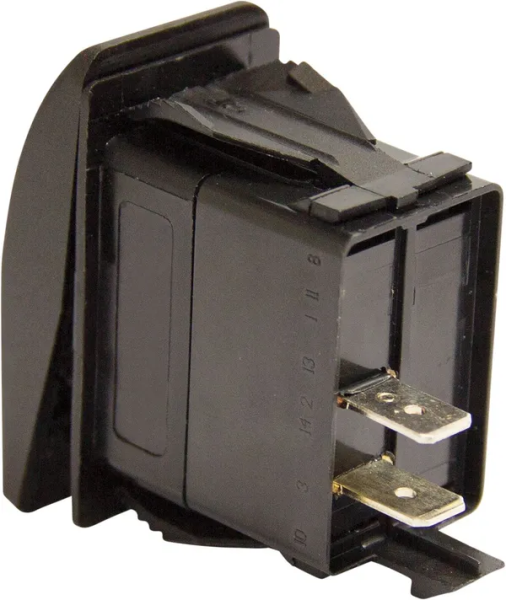 Universal Two-prong Switch Black, 2, nordicamoto.ro