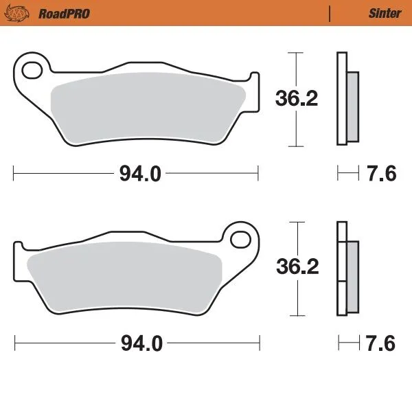 Roadpro Sinder Brake Pad Front-0