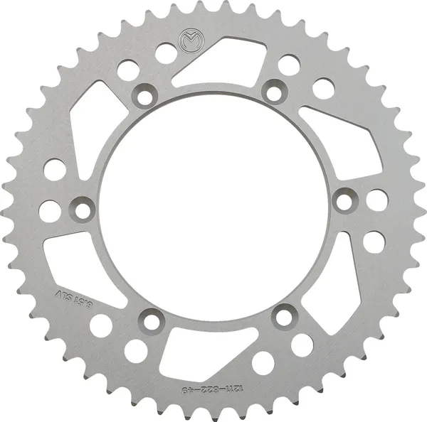 MOOSE RACING Rear Aluminum Sprocket Silver -0