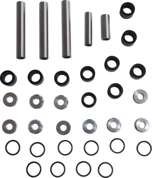 Rear Independent Suspension Linkage Rebuild Kit Black, Silver -0
