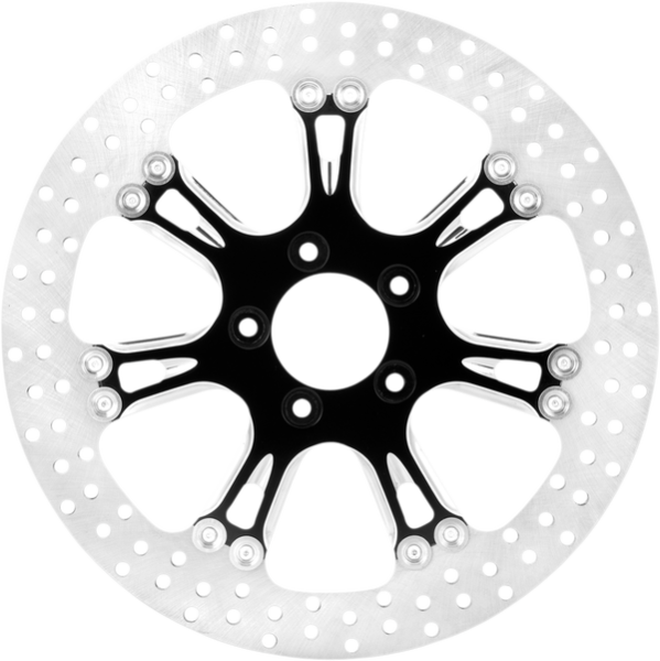 Two-piece Brake Rotor Black, Silver, Matte, 1, nordicamoto.ro