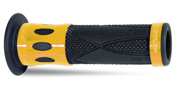 Single Density Grips Anodized, Black, Gold, 1, nordicamoto.ro