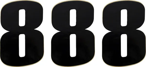 MOOSE RACING Vinyl Race Numbers Black 