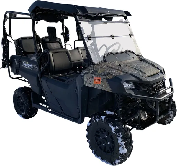 Deluxe Full Folding Windshield Clear -0
