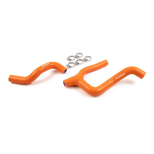 Kit furtunuri radiator silicon KTM/HUSQ/GASGAS 350 rosu-0