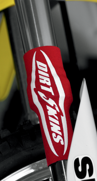 Dirt Skins Fork Covers Red, 3, nordicamoto.ro