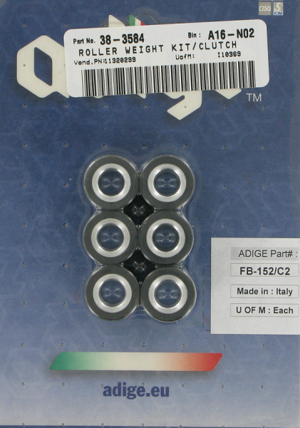 Scooter Roller Weight Kit Black, 2, nordicamoto.ro