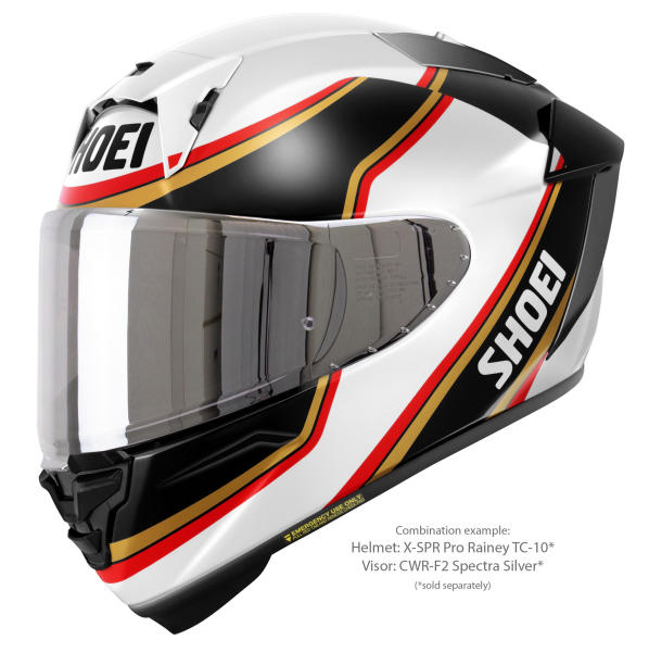 Casca Integrala SHOEI X-SPR PRO RAINEY TC-10 Negru/Auriu/Alb L, 4, nordicamoto.ro