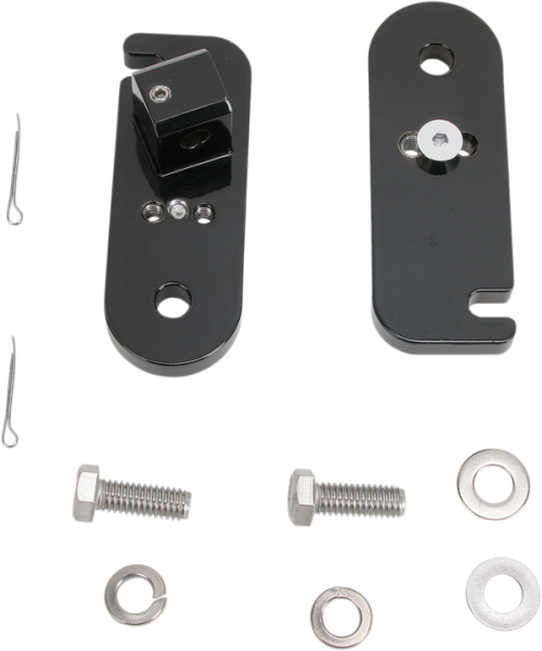 Passenger Floorboard Brackets Black, 1, nordicamoto.ro