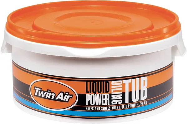 Liquid Power Filter Oil And Oiling Tub Orange, White -0