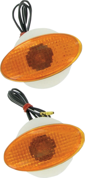 Flat Oval Marker Lights Amber, 1, nordicamoto.ro