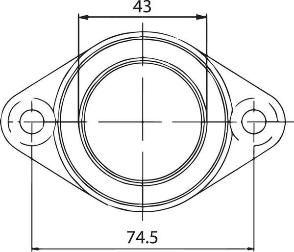 Carburetor Mounting Flange Black-0